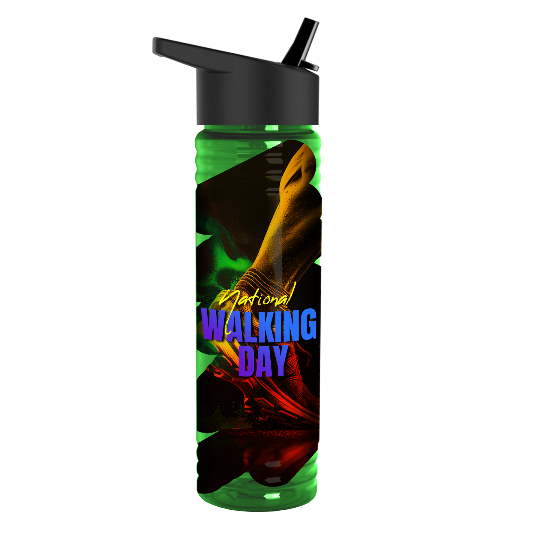 Garyline® Slim Fit Bottle with Flip-Straw Lid - 24 oz. 516